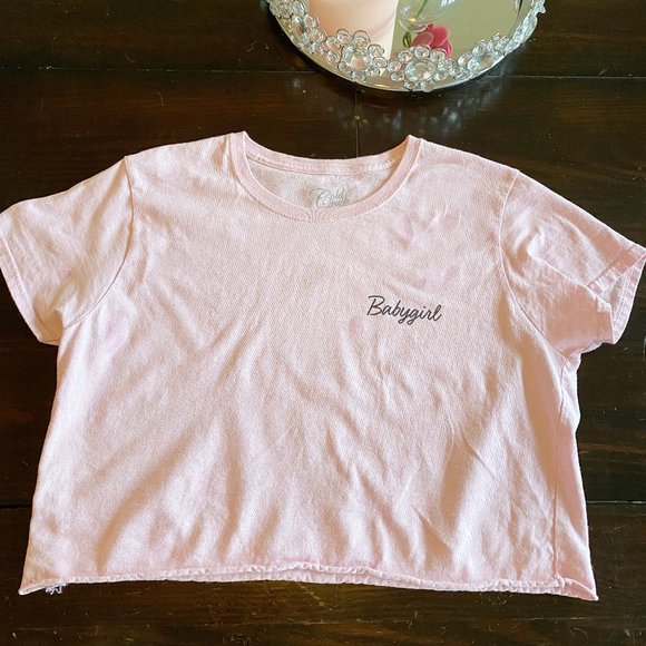 Gold Rush - Baby girl Crop top tee L - Picture 1 of 2